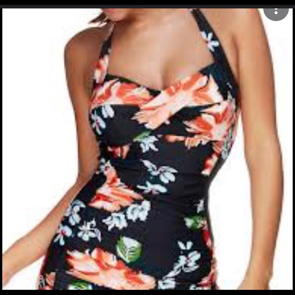 Hilor women’s tankini top tummy control size 12